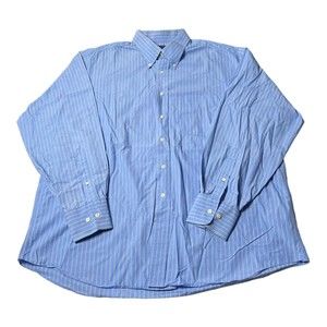 Tommy Hilfiger Blue Pin Striped Button Long Sleeve Dress Shirt Men’s Size 17(XL)